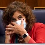 Pleno del Congreso de los Diputados que debate la Ley Organica de Estabilidad Presupuestaria y Sostenibilidad Financiera , en la image la ministra de Hacienda Maria Jesús Montero.
