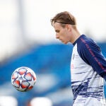 Andriy Lunin, portero suplente del Real Madrid, puede tener sus primeros minutos contra el Alcoyano en la Copa del Rey