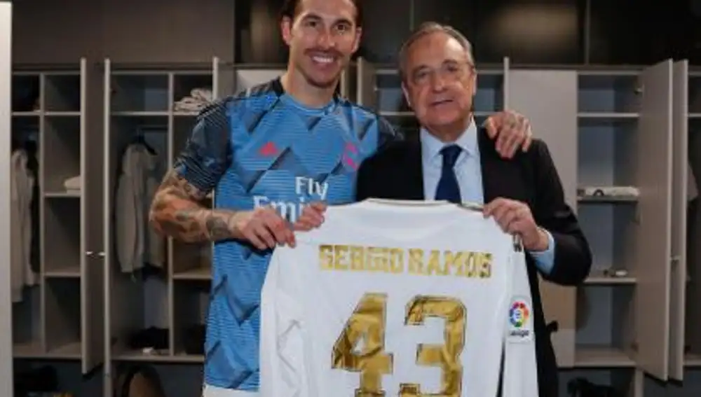 Sergio Ramos y Florentino Pérez