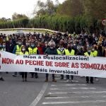 Trabajadores de la planta eólica Siemens-Gamesa en As Somozas (La Coruña)