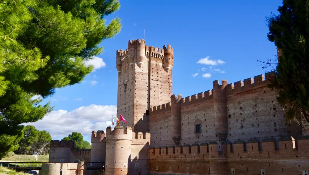 Plano de la fachada principal del Castillo de la Mota.