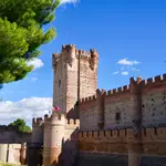 Plano de la fachada principal del Castillo de la Mota.