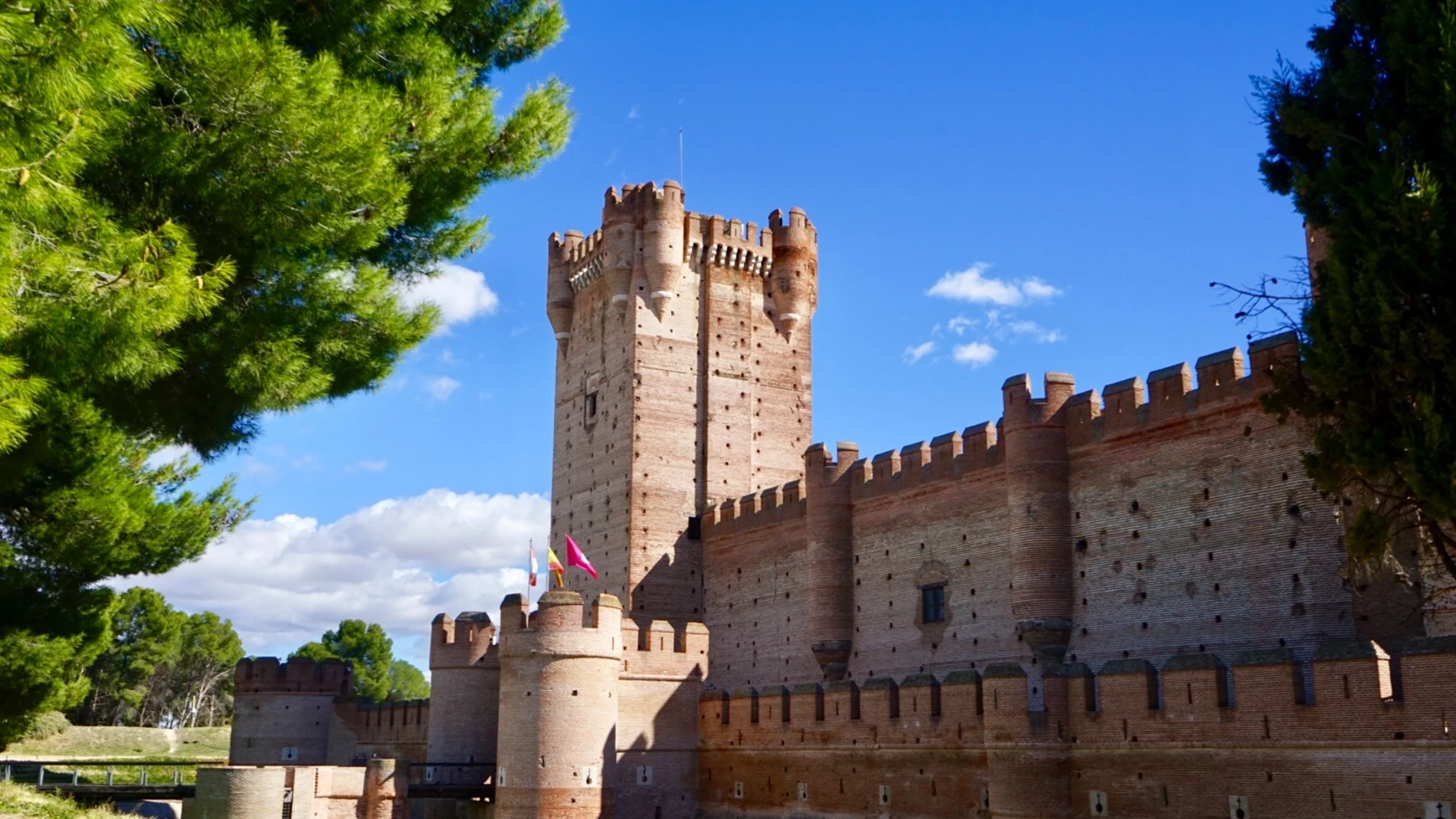Plano de la fachada principal del Castillo de la Mota.