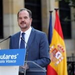 El presidente del PP del País Vasco, Carlos Iturgaiz