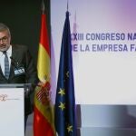 El presidente del Instituto de Empresa, Marc Puig, durante su intervención en el 23 Congreso Nacional de la Empresa Familiar celebrado el pasado año en Madrid