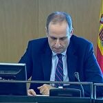 El presidente del Frob, Jaime Ponce, en el Congreso de los Diputados