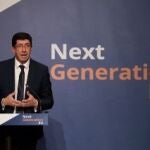 Juan Marín, presentando la 'Oficina Next Generation'
