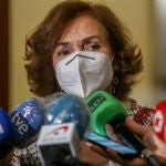 La vicepresidenta primera del Gobierno, Carmen Calvo