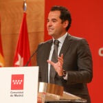 El vicepresidente, consejero de Deportes, Transparencia y portavoz de la Comunidad de Madrid, Ignacio Aguado