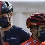 Froome, junto a su compañero Richard Carapaz