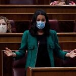 La líder de Ciudadanos, Inés Arrimadas en el Congreso