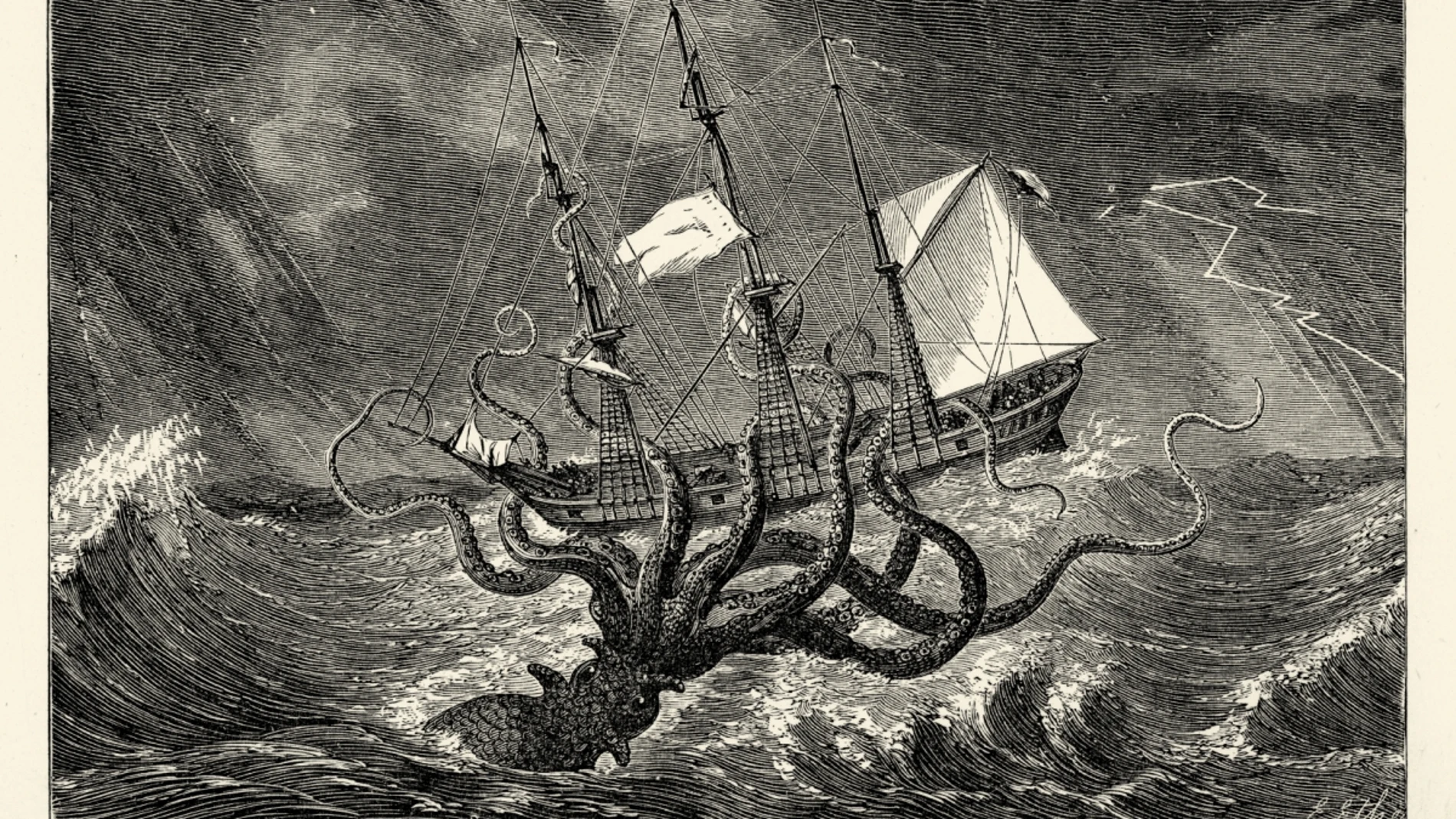 El Kraken visto por la imaginación.