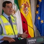 El presidente de la Junta de Andalucía, Juanma Moreno
