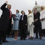 Trump en la investidura en 2017