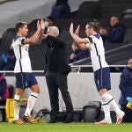 Jose Mourinho, Erik Lamela y Gareth Bale