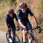 Froome, trabajando para Richard Carapaz