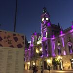 Imagen del Plaça del Llibre en la plaza del Ayuntamiento de Valencia