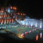 Artist Perform during a ceremony for the world-renowned Incan citadel of Machu Picchu as it reopens for the first time since its 8-months-long closure to help curb the spread of COVID-19, in the department of Cusco, Peru, Sunday, Nov. 1, 2020. (AP Photo/Martin Mejia)