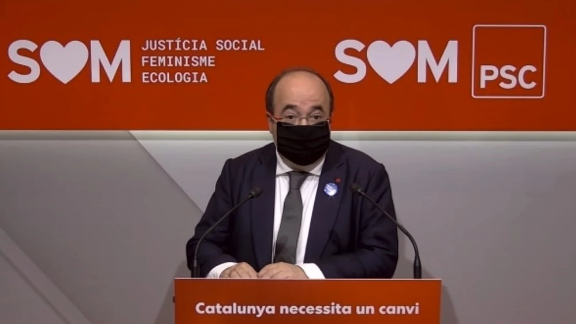 El primer secretario del PSC, Miquel Iceta