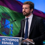 El líder del PP, Pablo Casado