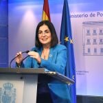 La ministra de Política Territorial y Función Pública, Carolina Darias, compareció vía telemática para anunciar los presupuestos de su Ministerio