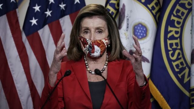 La presidenta de la Cámara de Representantes, la demócrata Nancy Pelosi