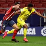 'Choco' Lozano con el Cádiz frente al Atlético de Madrid.