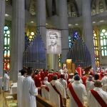 La ceremonia de beatificación de Joan Roig Diggle en la Sagrada Familia. G. SIMÓN - ARQUEBISBAT DE BARCELONA
