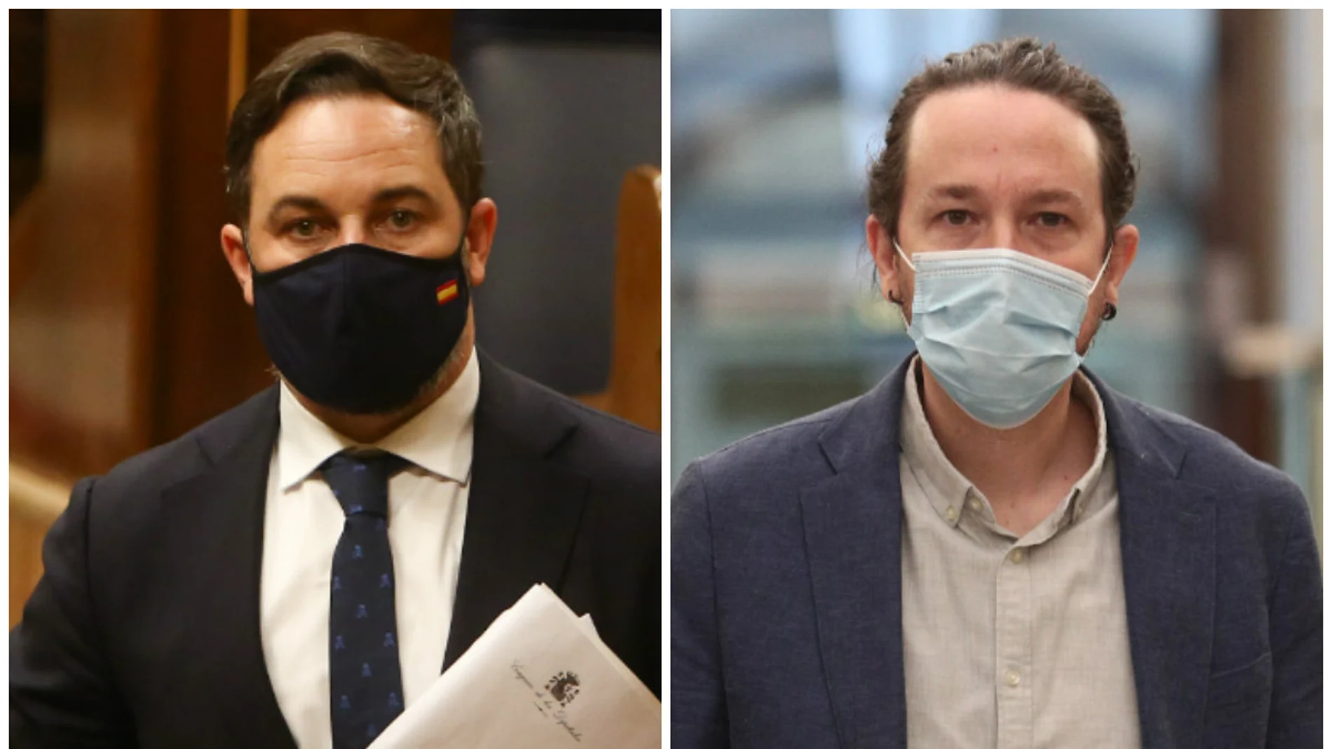 Santiago Abascal y Pablo Iglesias