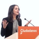 La presidenta de Ciudadanos, Inés Arrimadas, ofrece una rueda de prensa posterior a la reunión del Comité Permanente de Ciudadanos, en Madrid, (España), a 10 de noviembre de 2020. El encuentro se ha centrado en las "nuevas condiciones" del partido para apoyar el proyecto presupuestario para 2021.10 NOVIEMBRE 2020;CS;CIUDADANOS;FORMACIÓN NARANJA;PRESUPUESTOS GENERALES DEL ESTADO 2021;PGE 2021EUROPA PRESS/E. Parra. POOL10/11/2020