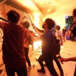 Grupos de feministas y otros colectivos protestan en Cancún (México) por los feminicidios en una imagen de archivo