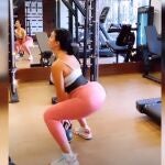 Georgina Rodríguez se entrena con Bad Bunny de fondo.