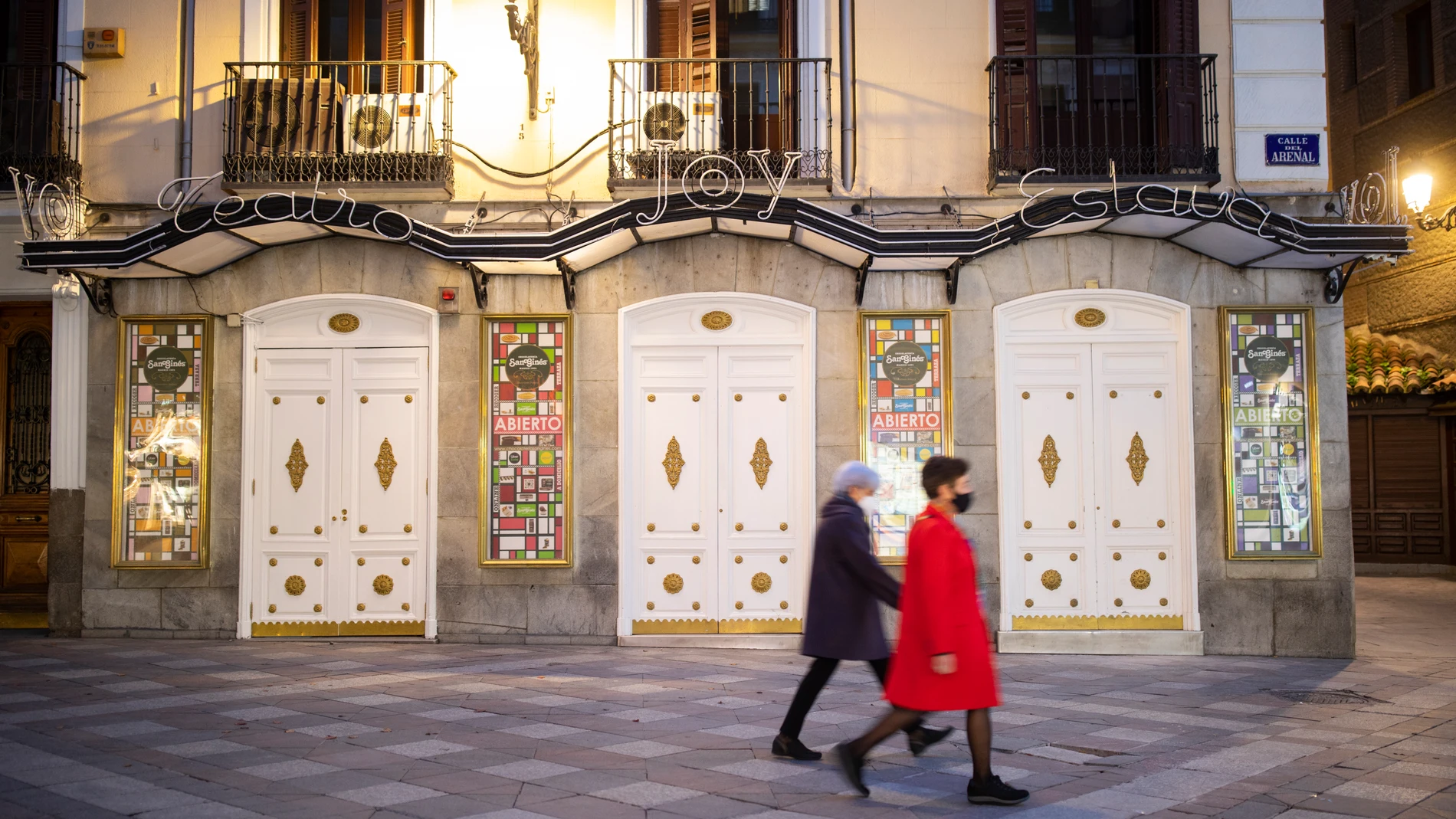 Imagen de la discoteca Joy Eslava, en la calle Arenal de Madrid, cerrada por la crisis