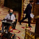 Pablo Echenique (Unidas Podemos) durante la segunda jornada del debate a la totalidad de los Presupuestos Generales del Estado de 2021