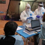Test masivos en la localidad leonesa de San Andrés de Rabanedo (León)