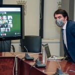 El consejero de Fomento y Medio Ambiente, Juan Carlos Suárez-Quiñones