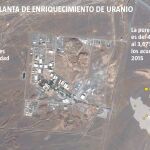 Natanz central nuclear iraní