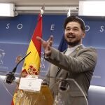 Gabriel Rufián, portavoz de Esquerra en el Congreso de los Diputados.