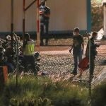 El campamento instalado en el antiguo polvorín de Barranco Seco ha recibido en la noche de este miércoles a 200 inmigrantes del muelle de Arguineguín