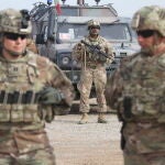 Soldados de EEUU durante la retirada de Afganistán