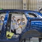 El presidente de Renault-España, José Vicente de los Mozos, que ha acompañado al consejero delegado en su visita a la factorías de Valladolid y Palencia
