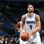 Ricky Rubio, en su anterior etapa en los Wolves