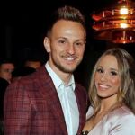 Rakitic y Raquel Mauri.
