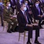 El rey Felipe VI preside la entrega de la XXVI edici�n del Premio Pelayo para juristas de reconocido prestigio, este jueves en el Palacio de Cibeles en Madrid