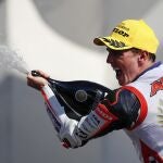 Albert Arenas, en el podio del circuito del Algarve en Portimao