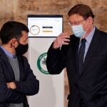 El president de la Generalitat, Ximo Puig, y el conseller de Educación, Vicent Marzà