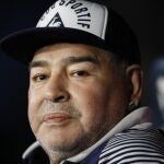 Diego Armando Maradona, en su etapa como técnico de Gimnasia.