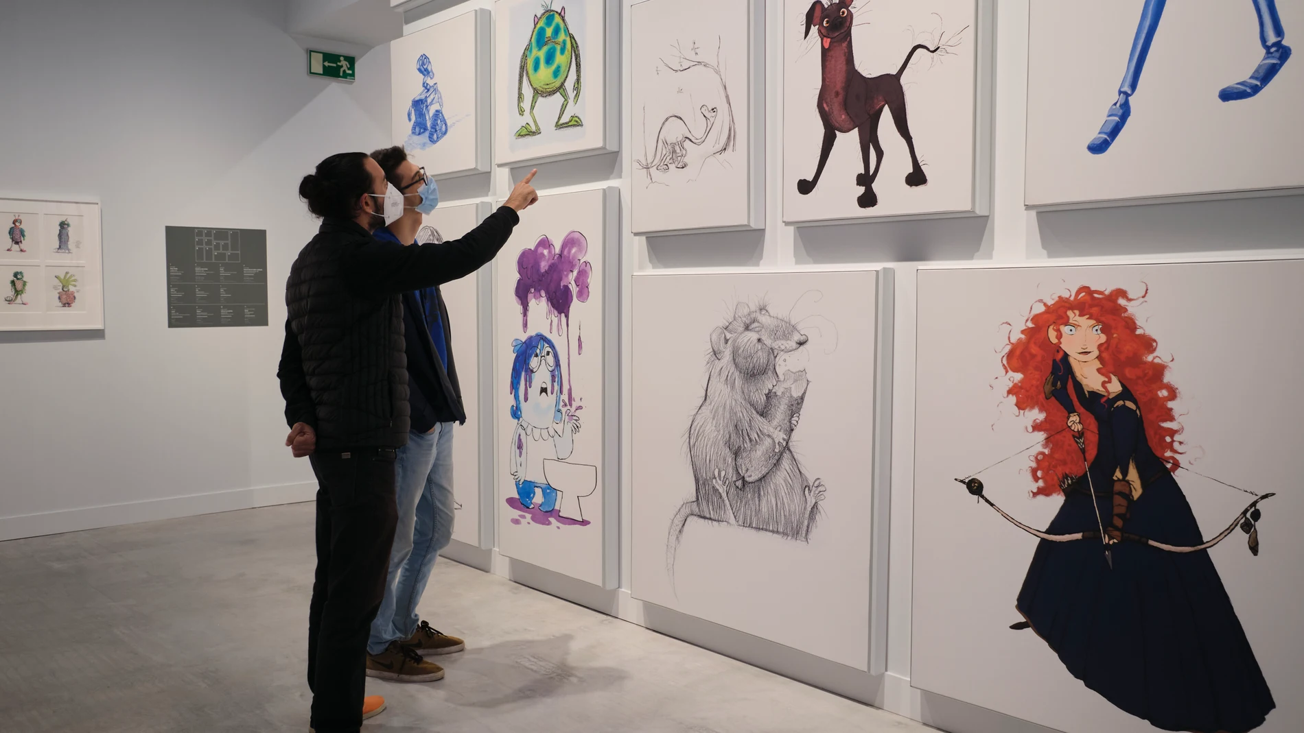 La exposición presenta un nuevo enfoque que se centra en el primer proceso de desarrollo de los personajes