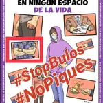 Cartel de la Confederación General del Trabajo que el sindicato de policía Jupol pidió rectificación por considerar que se criminaliza al Cuerpo