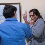 Recreación por parte de la Policía Municipal de un caso práctico de violencia de género en la sede del IFISE en Madrid.